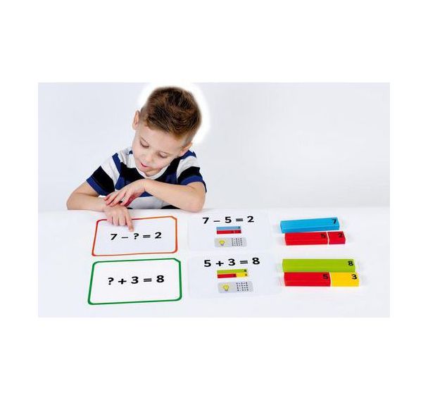 20 cartes d'exercices pour réglettes de mathématiques
