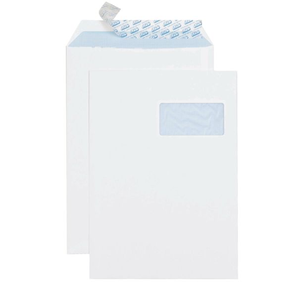 250 pochettes blanche C4 F50 90g GPV 229x324 mm
