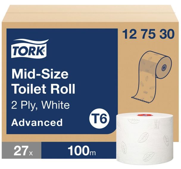 27 rouleux Papier toilette Tork Compact -T6