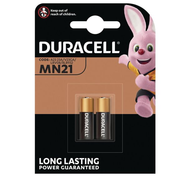 2 Piles alcalines Duracell spéciale MN21