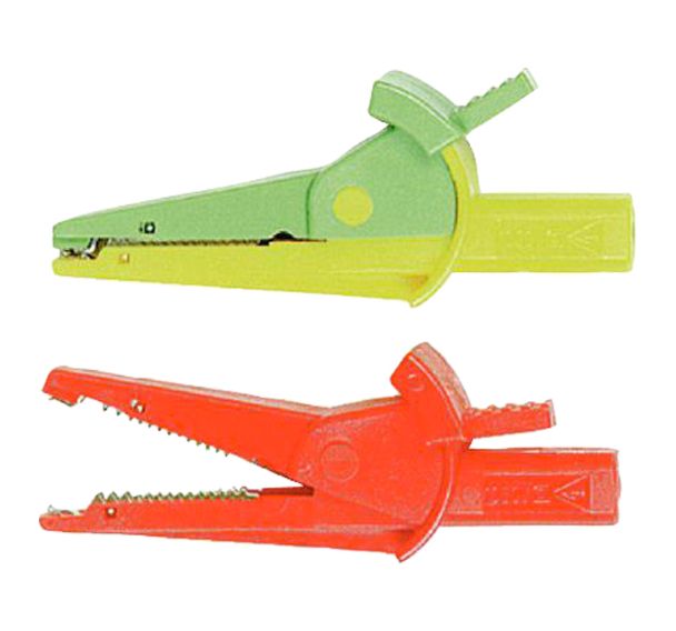 2 Pinces crocodile pour multimètres 4 mm