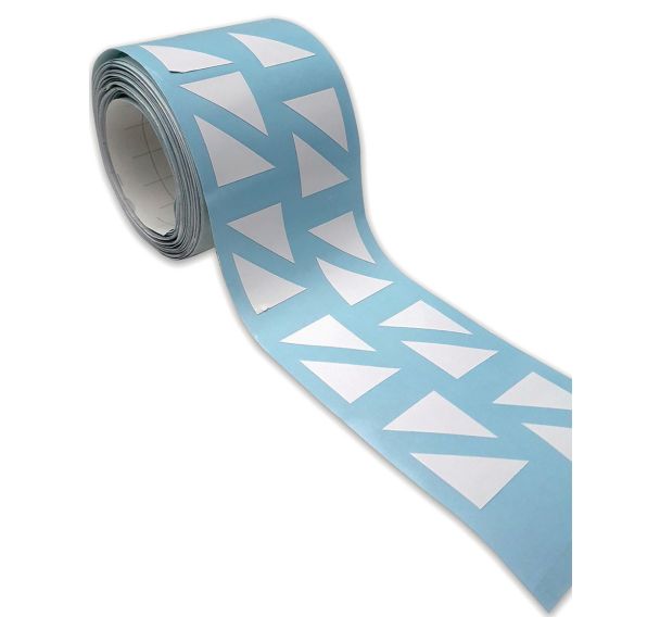 2 Rouleaux de bandes de signalisation pour vitre motif double triangle