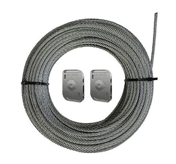 2 galets Gripple pour traversée de rue avec câble L15m D6mm