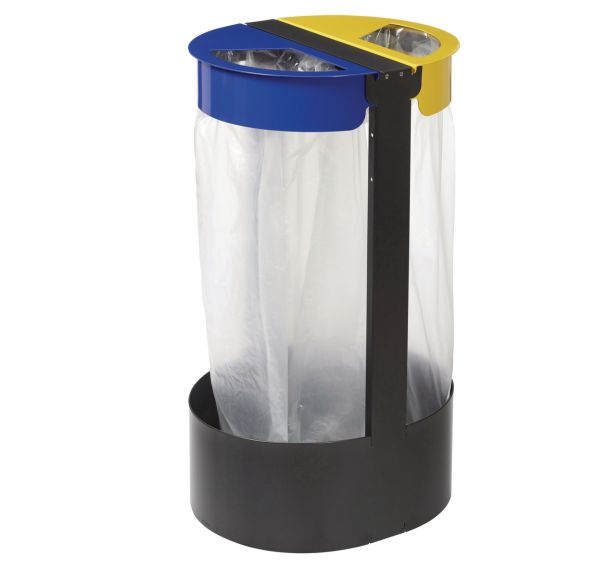 2 poubelles sur pied 2x75l - Citwin essentiel Rossignol Pro