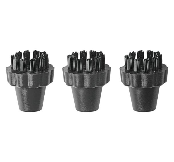 Kit de 3 petites brosses nylon noir pour Polti Vaporetto- Polti