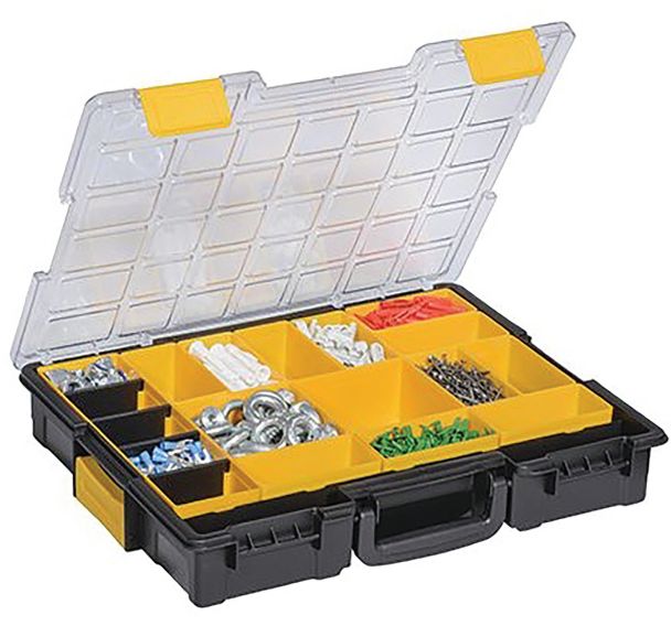 4 Mallette compartimentée EuroPlus Pro K 44/19 jaune 19 compartiments