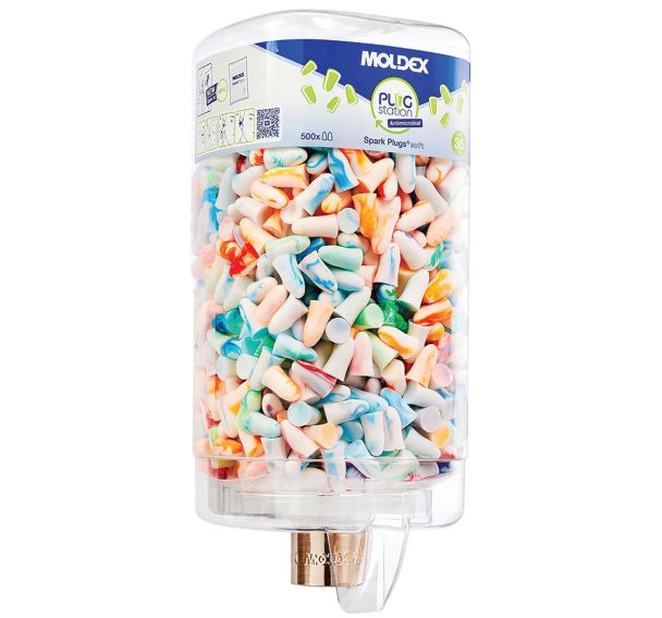500 paires de Distributeur de bouchons antimicrobien Plugstation 500