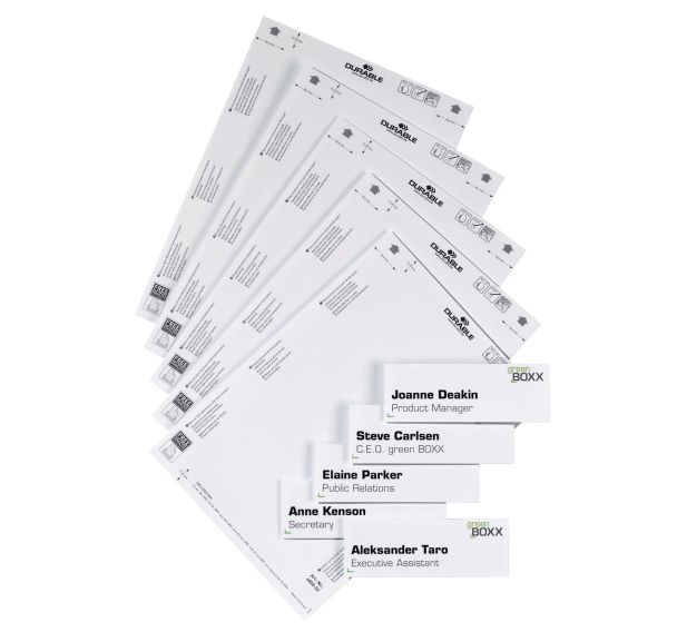 50 étiquettes bristols imprimable 14.9x5.25 cm