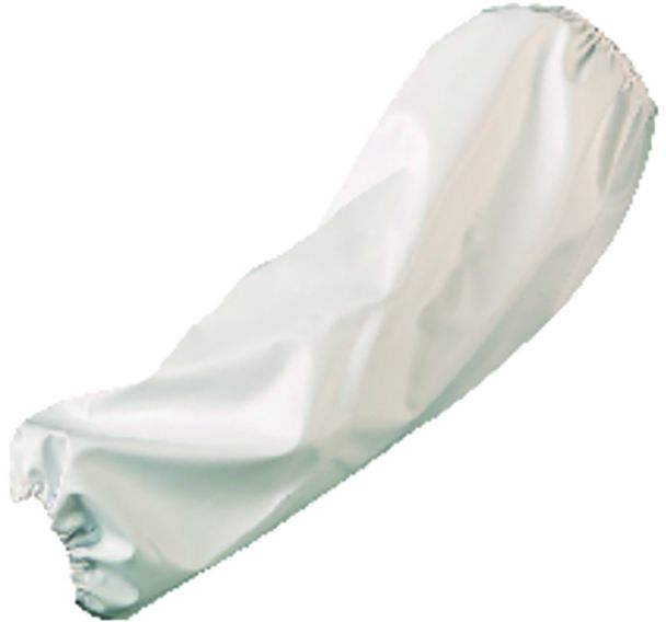 50 paires Manchette PU blanc 45 cm