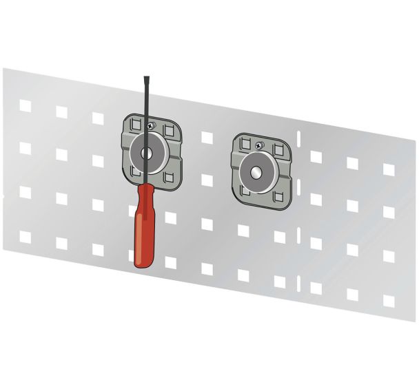 5 supports magnétiques outils pour servante Workshop Trolley Pro - Thurmetall