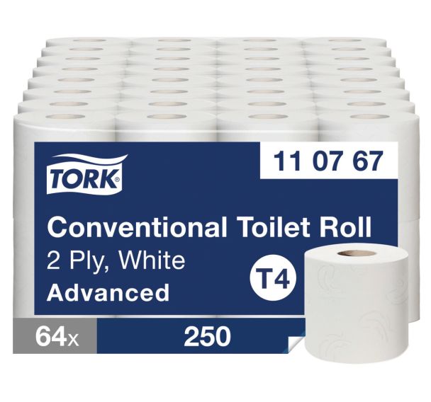 64 rouleaux Papier toilette Tork Advanced T4
