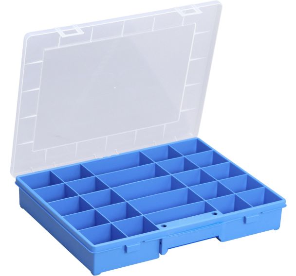 6 Boite compartimentée EuroPlus Basic 37/25 à 25 compartiments fixes