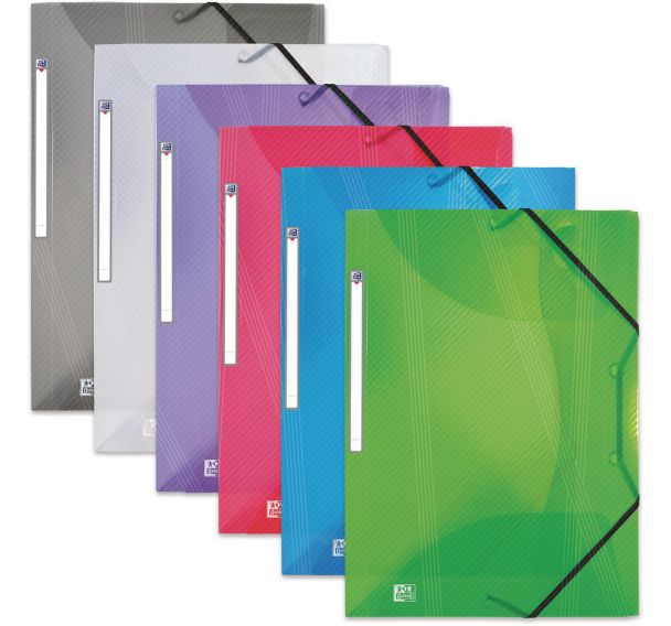 6 Chemise Elastique Hawaï A4 Polypro - Assorti