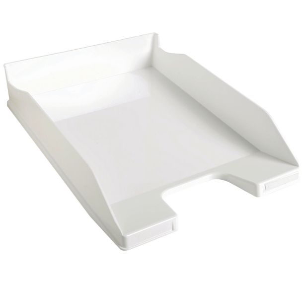 6 Corbeilles courrier Classic format A4+ Blanc