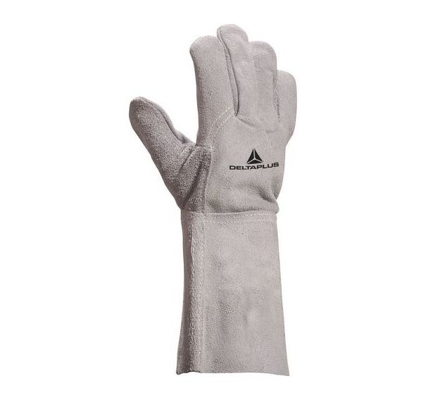 6 Paires de Gants soudeur croute bovin - manchette 15 cm