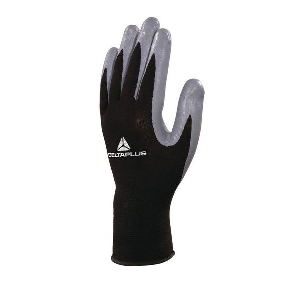 6 Paires de Gants tricot polyester / paume nitrile