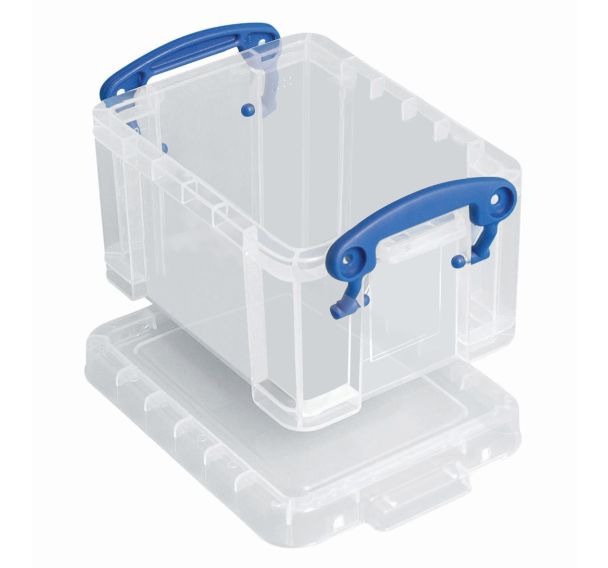 6 bacs de rangement plastique + couvercle 0,3L transparent