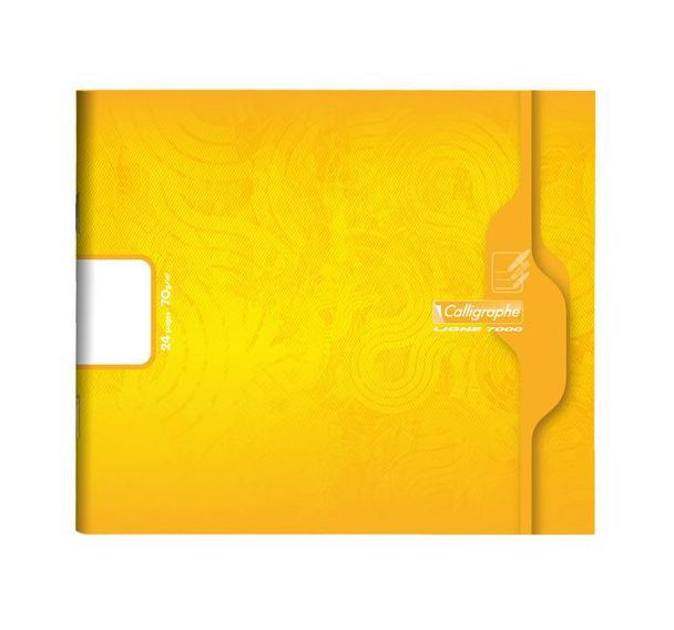 7000, Cahier à l'italienne piqué 17x14,7 24p uni 70g