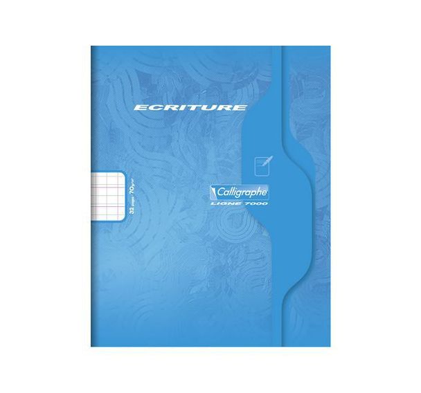 7000, Cahier piqué 17x22 32p DL2mmIV 70g