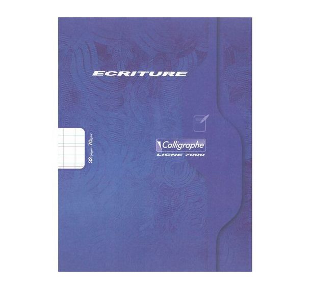7000, Cahier piqué 17x22 32p DL3mmIV 70g