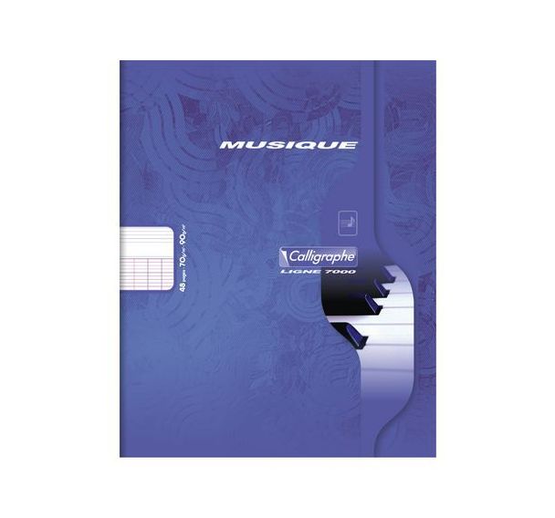 7000, Piqûre musique & chant 17x22 48p séyès/portées 70g