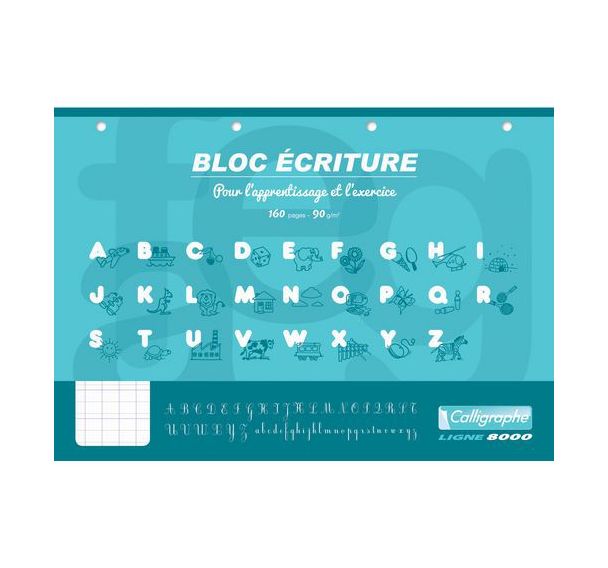 8000, Bloc  A4 160p DL3MIV 90g Perfo.4 trous