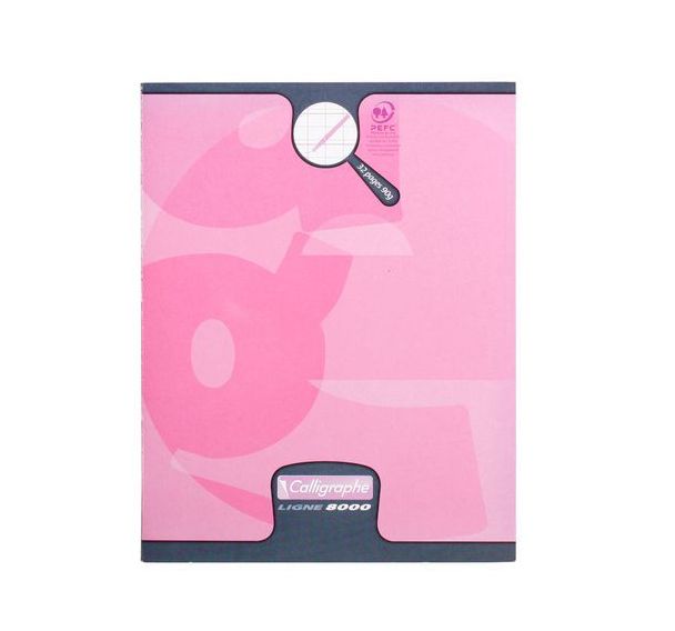 8000 PELLICULE, Cahier piqué 17x22 32p DL2mmIV 90g