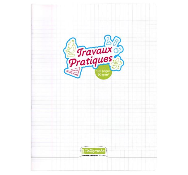 8000 POLYPRO, T.P Cahier piqué incolore 24x32cm 192p séyès/uni 90g
