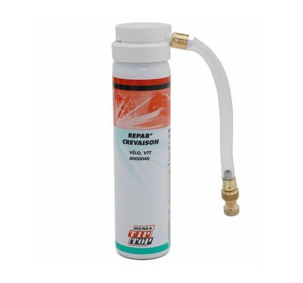 Aerosol / bombe anti crevaison reparation cyclo / velo tip top 75 ml