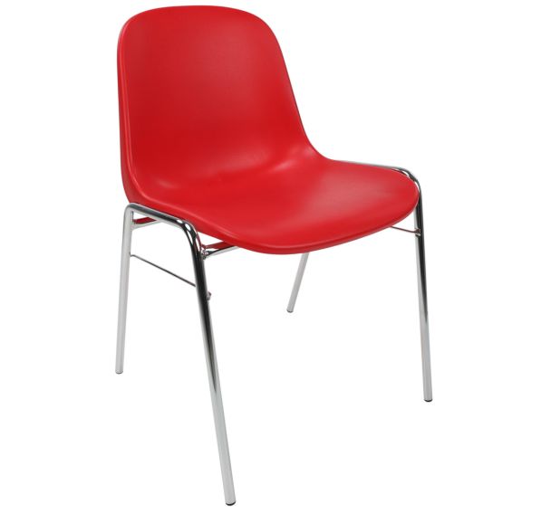 Chaise Coque - Piétement chromé - Manutan Expert