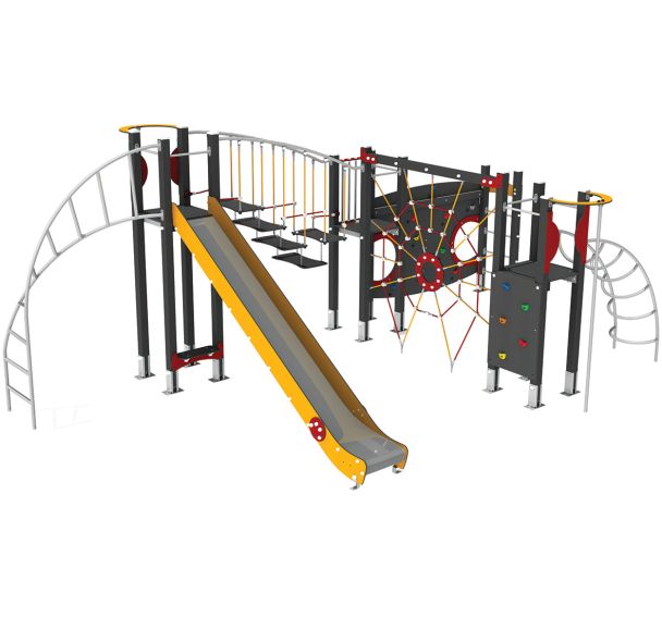 Structure 3 tourelles alu/polyester HPL - Manutan Expert