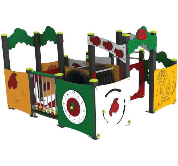 Labyrinthe 9 modules jardin coccinelles alu