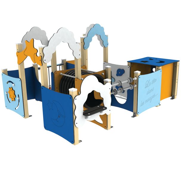 Labyrinthe crèche Etoile filante 4 alu