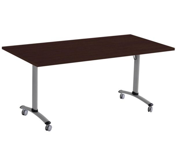 Table rectangulaire plateau mélaminé pivotant Axe - Manutan Expert
