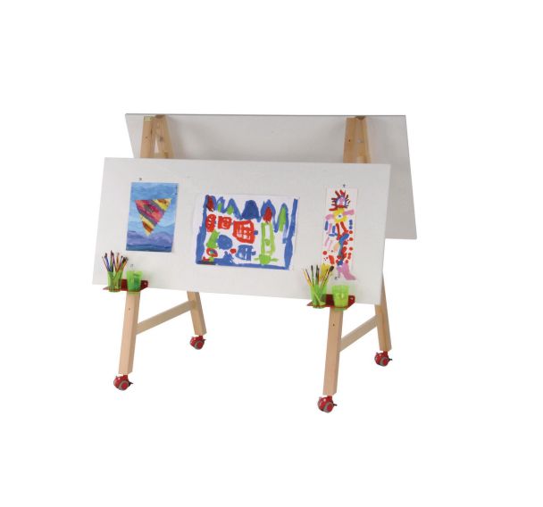 FANWINKJ Chevalet en aluminium réglable en hauteur de 55 à 145 cm avec 12 clips et sac de transport - Chevalet de peinture léger et pliable pour toile, présentation, mariage, publicité et
