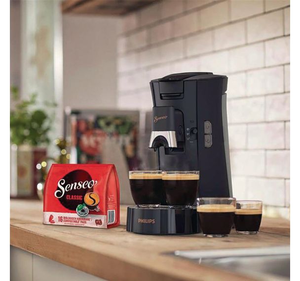Machine à Café Senseo Philips HD8827 – Cafetière à Dosette Noire D'occasion