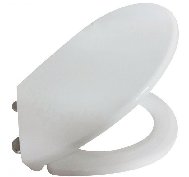Abattant Wc Thermoplastique Antibacterien Duplex Blanc