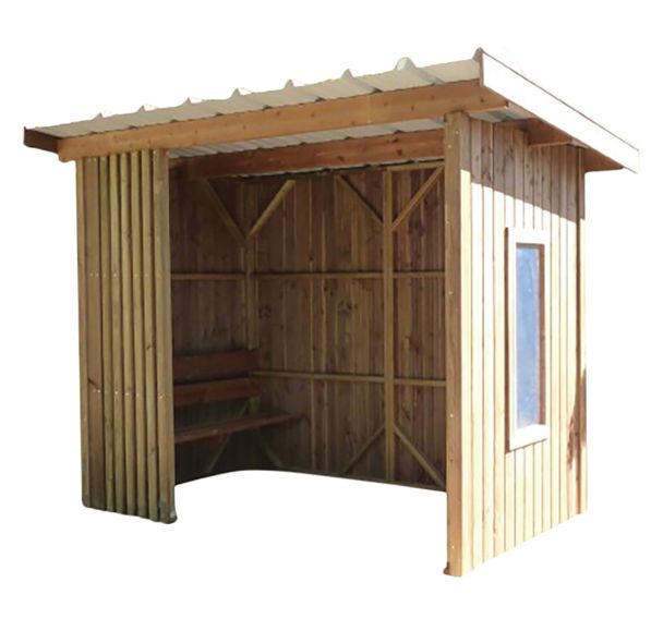 Abri bus CHARENTE bois 3 m