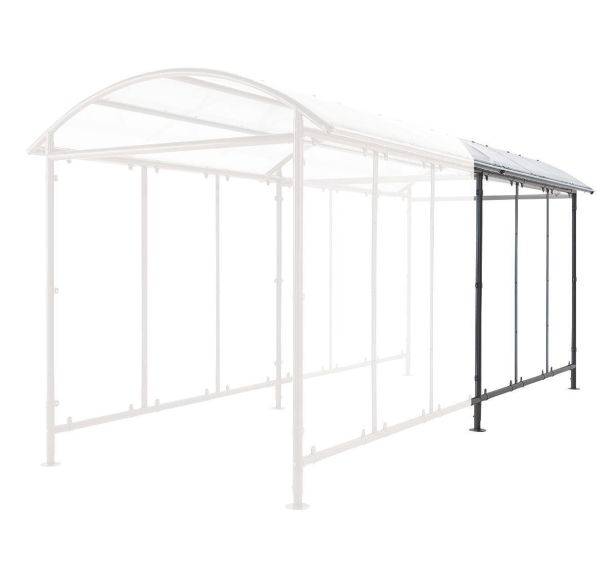 Abri couloir dôme pour vélos - Extension - Mottez