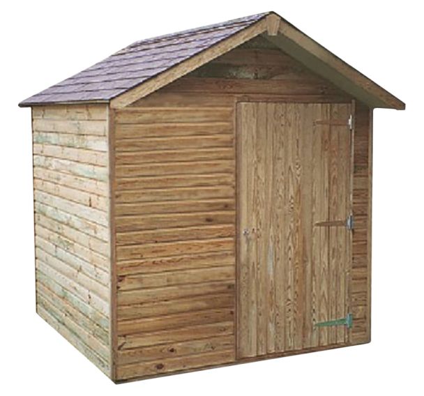 Abri de jardin 2 x 2 m avec plancher