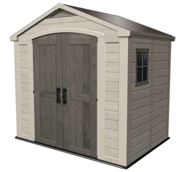 Abri de jardin jardin SYDNEY résine - marron/beige