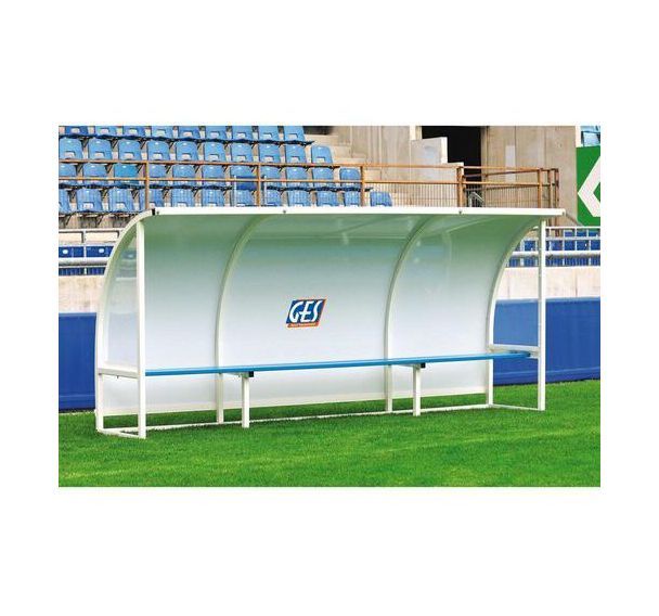 Abri de touche GES arrière en aluminium et côtés translucides