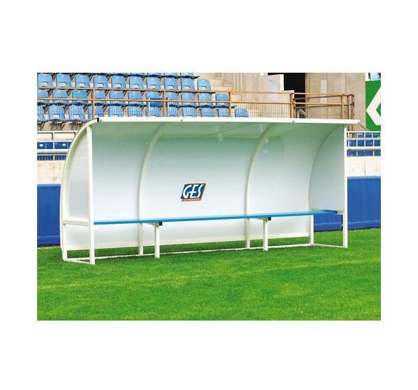 Abri de touche GES hauteur 2m revêtement tout aluminium