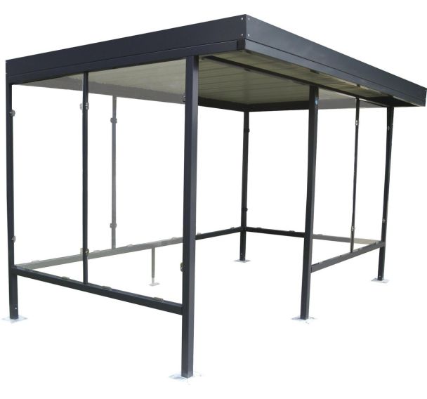 Abri fumeur longueur 3,80 m - Manutan Expert