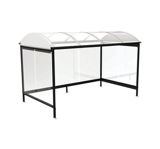 Abri fumeurs Combrailles - Verre - 4 x 2.4 m