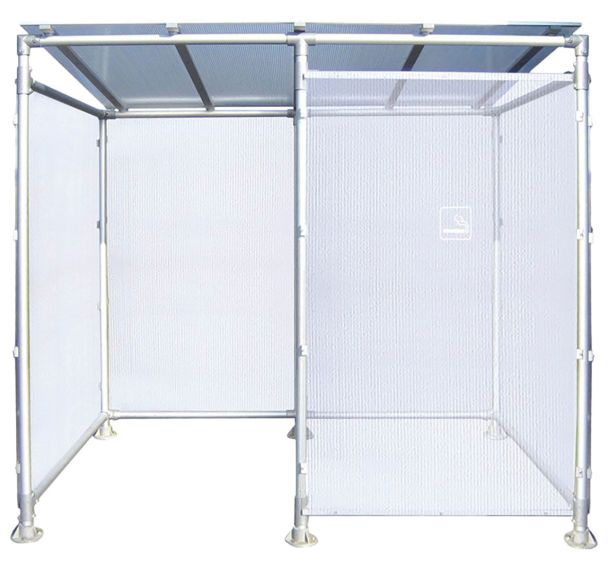 Abri fumeurs Eco 2.50 m