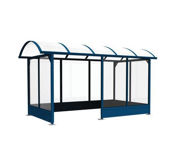 Abri fumeurs Standard - 4,5 x 2,82 m  et bavettes