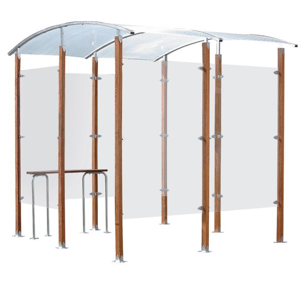 Abri fumeurs design 6 m² - Autonome