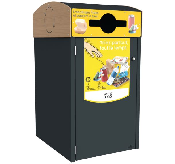 Abri poubelle Multiflux emballages - acier - Abri Plus