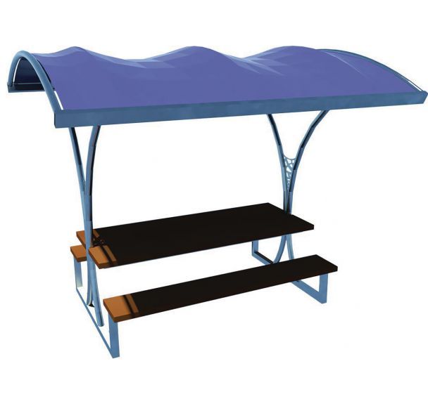 Abri table toile